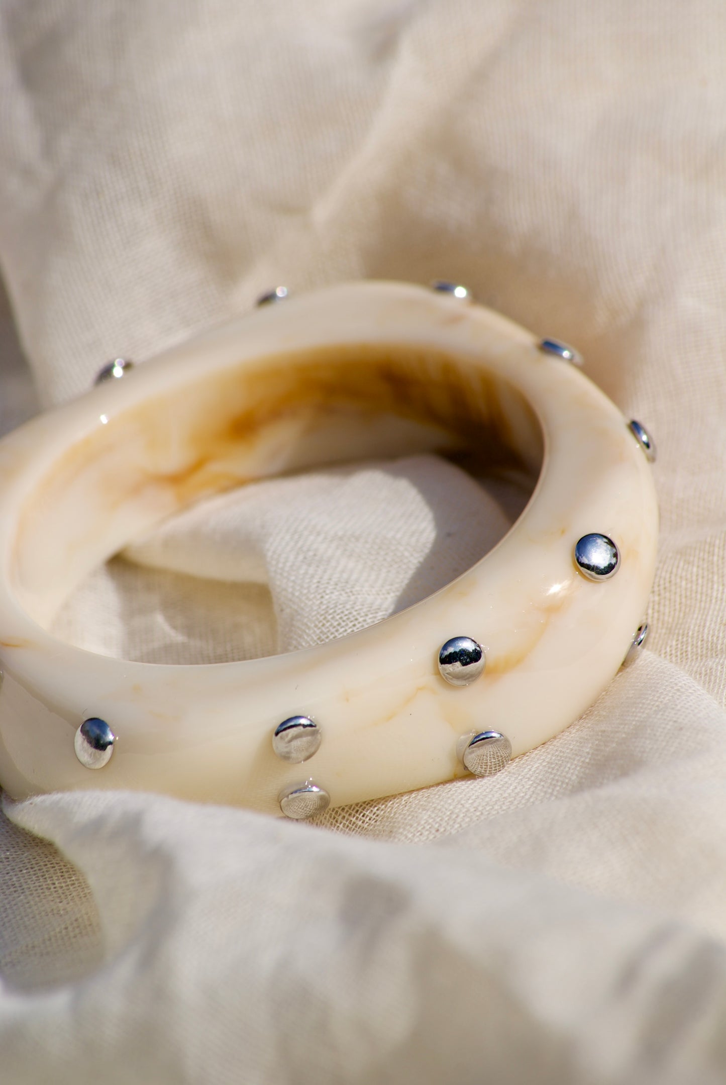 Ivory Stud Bangle