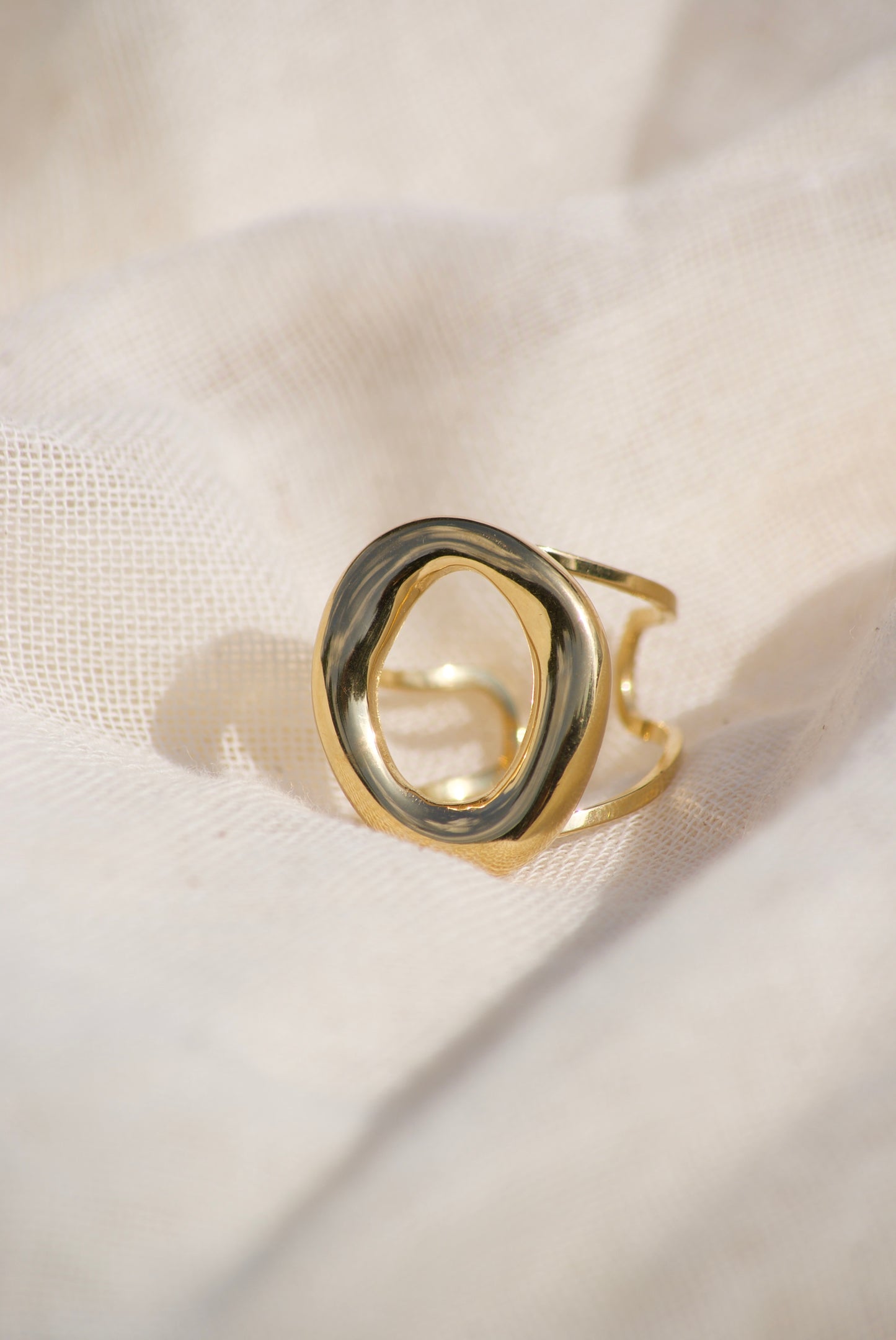 Golden Oval Ring