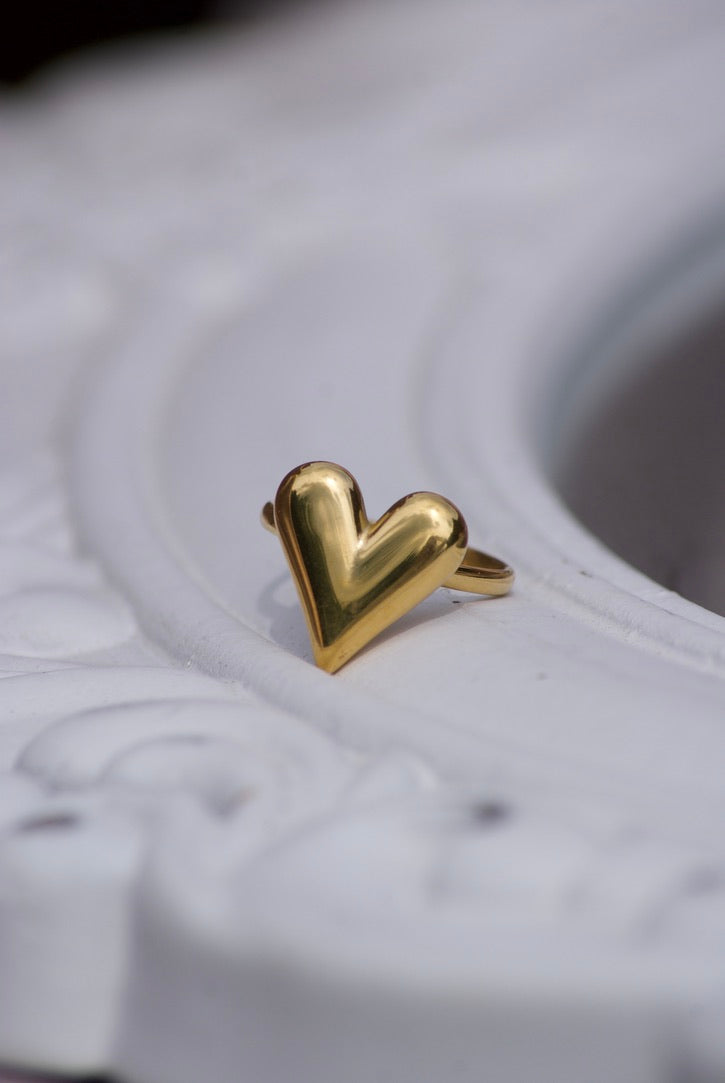 Puffy Hart Ring