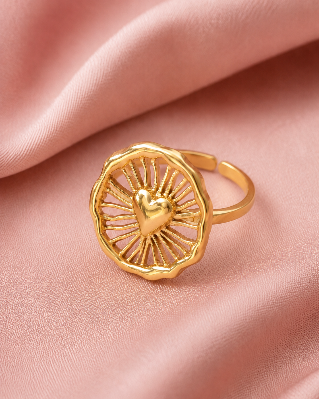 Rond hart ring