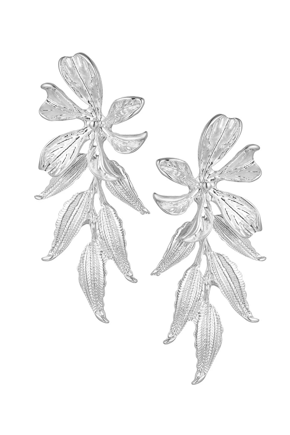 Oorbellen bloemen lang