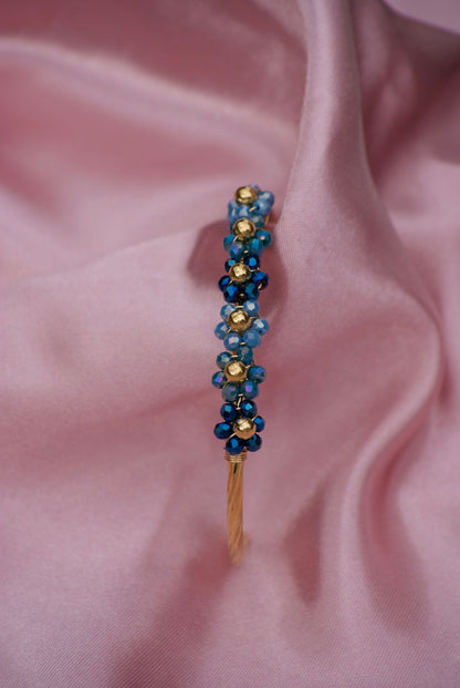 Blauwe Sparkle Bangle