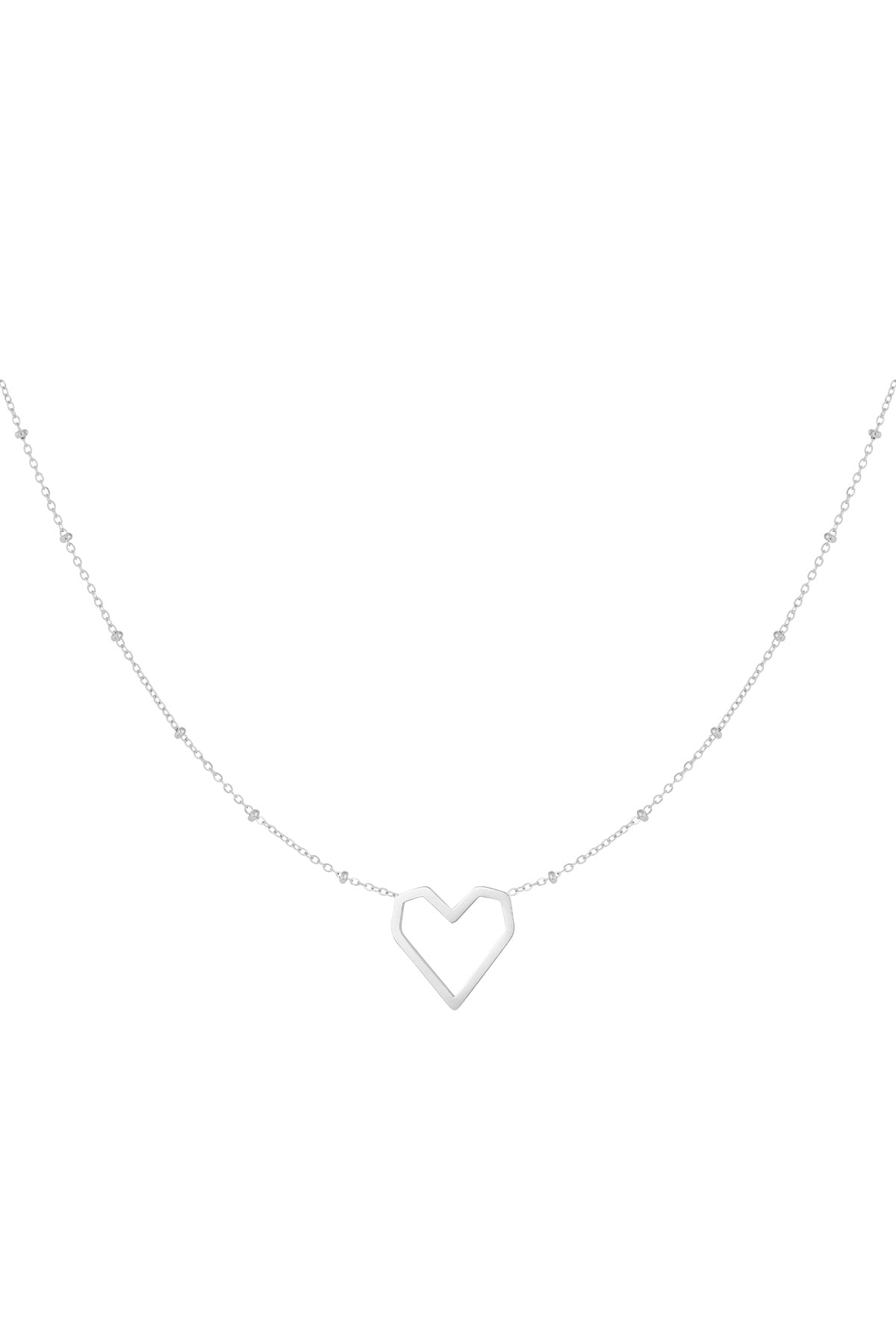 Open hart ketting
