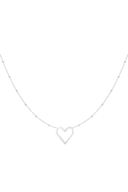 Open hart ketting