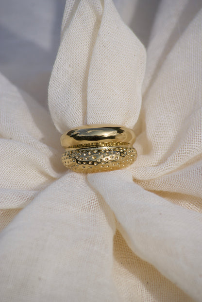 Golden Contrast Ring