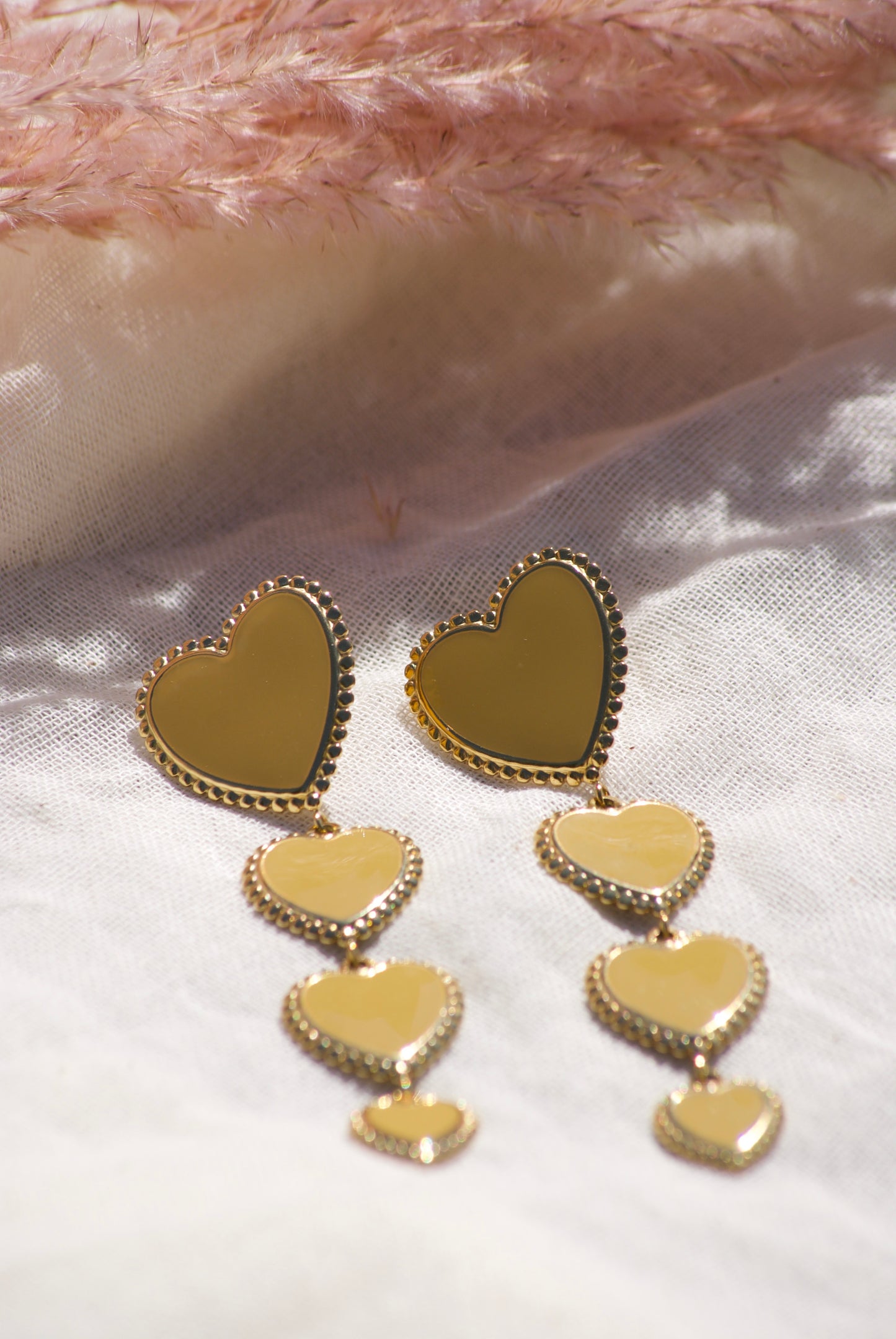 Heart Cascade Earrings