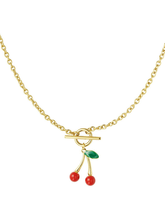 Kersenbedel ketting