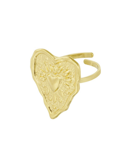 Groot hart ring