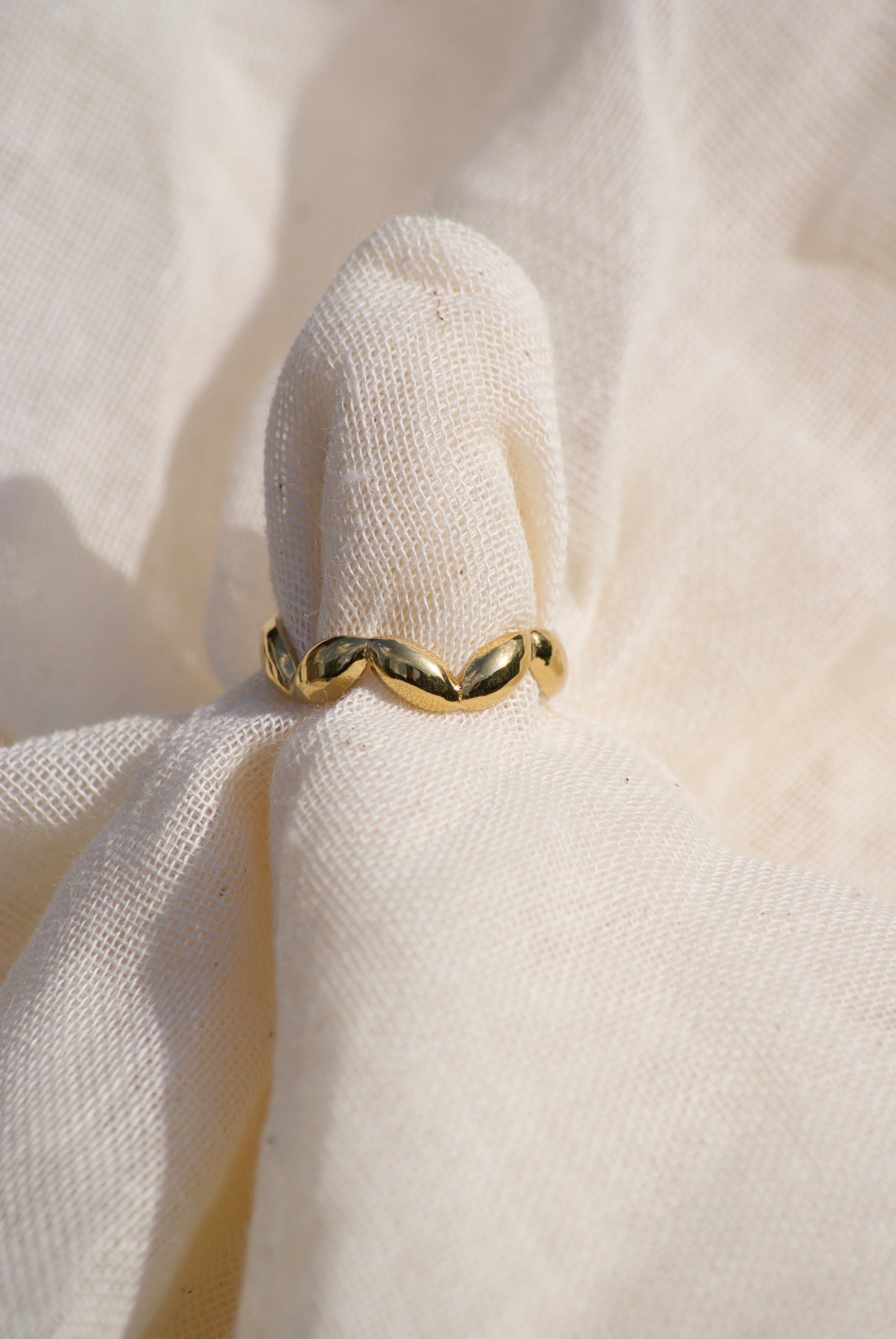 Golden Leaves Ring