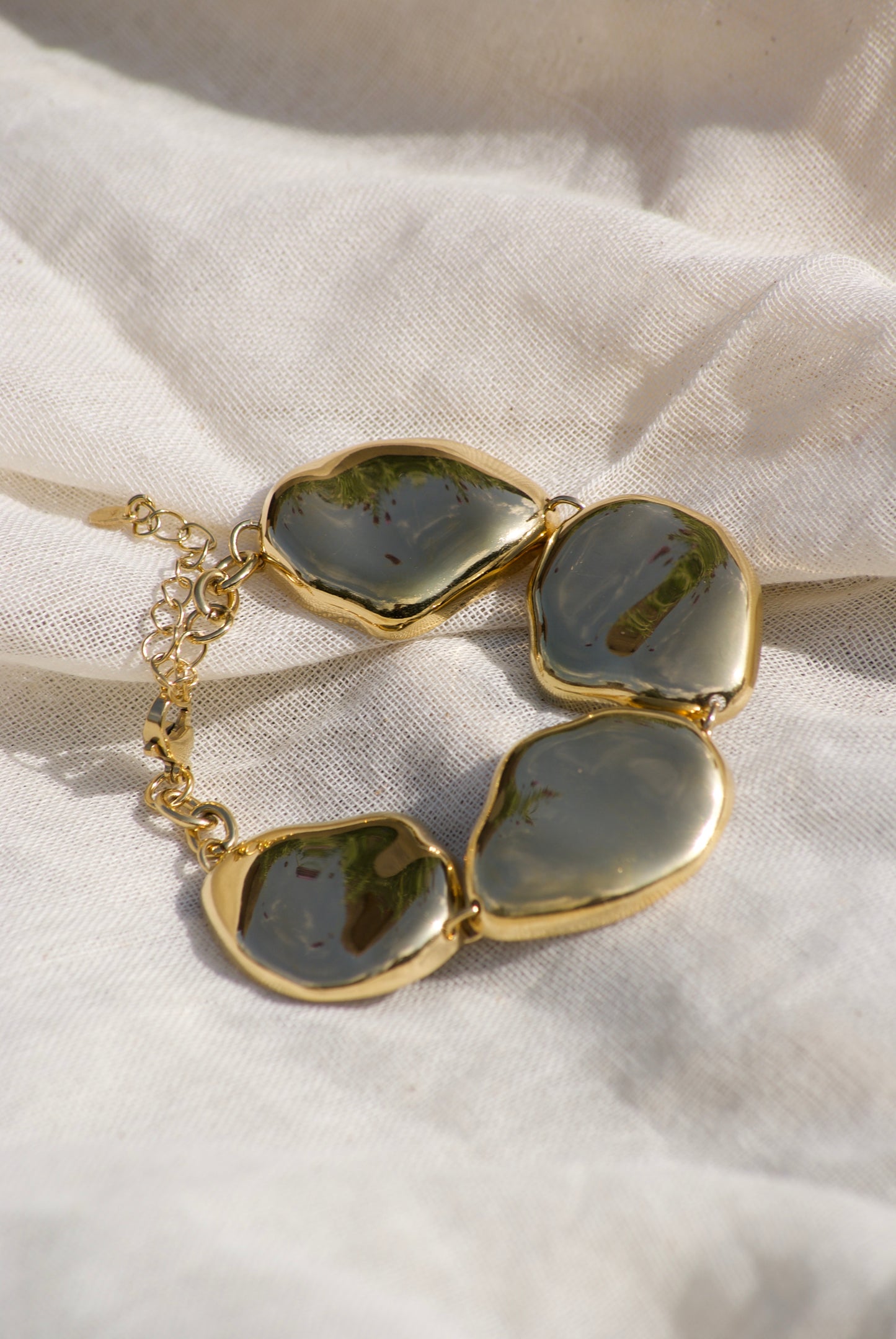 Golden Pebble Bracelet