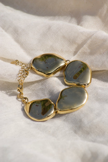 Golden Pebble Bracelet