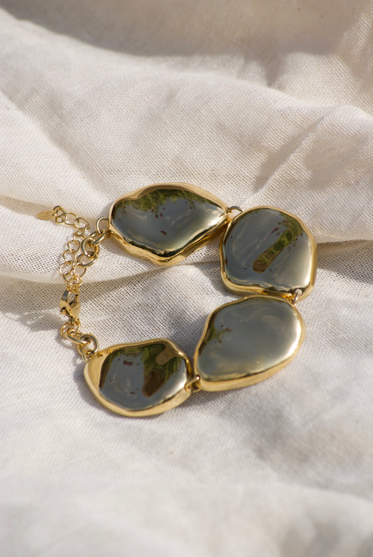 Golden Pebble Bracelet