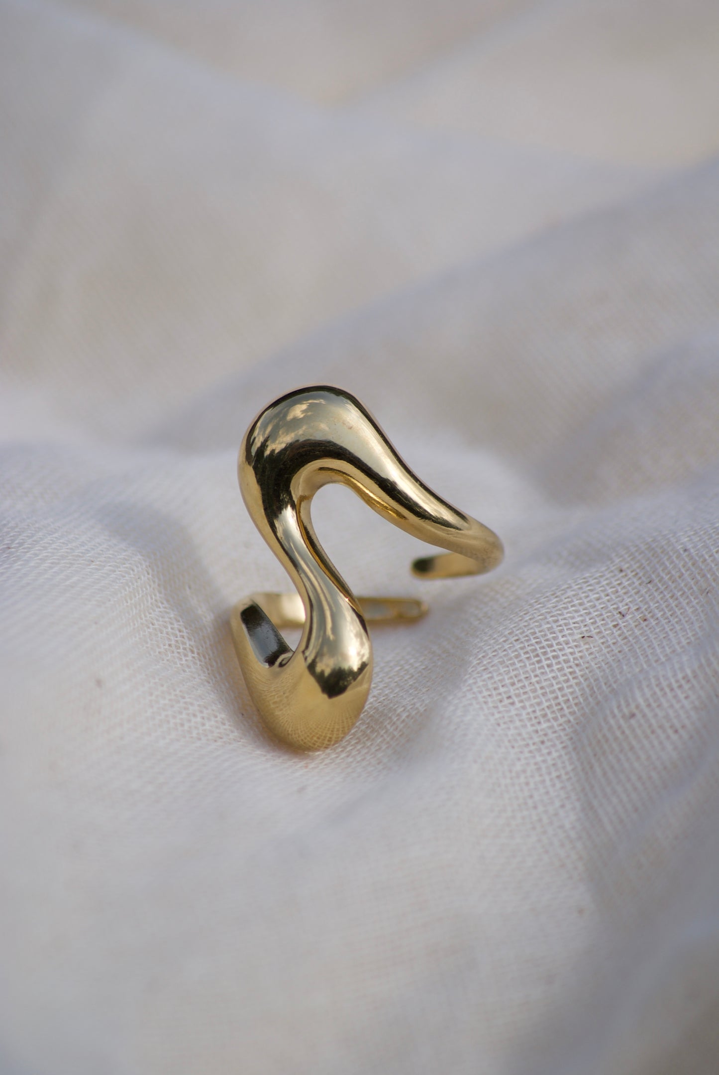 Golden Wave Ring