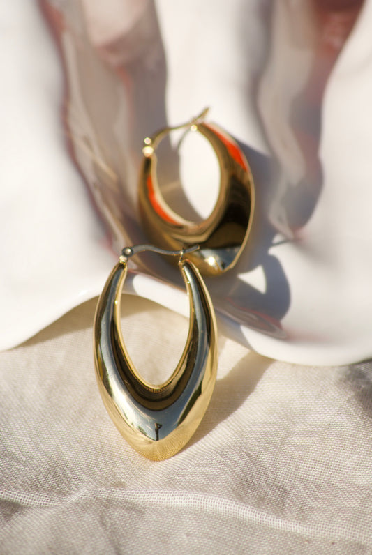 Oval earrings