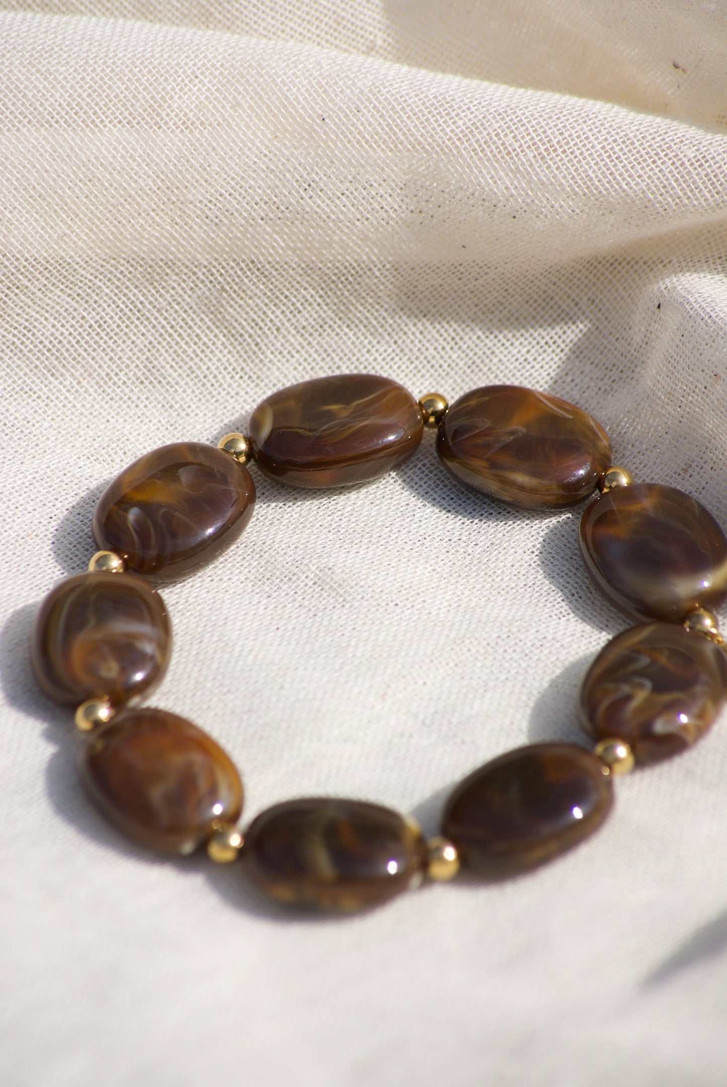 Mocha Bead Bracelet