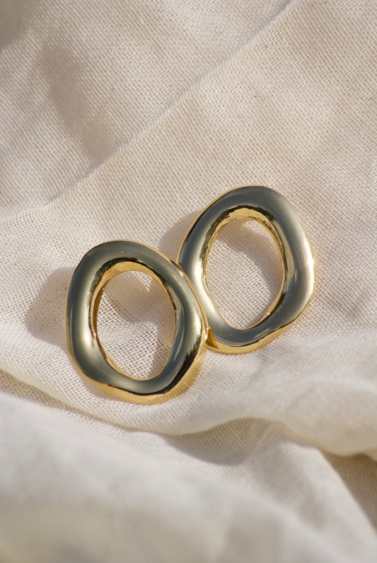 Golden Frame Earrings