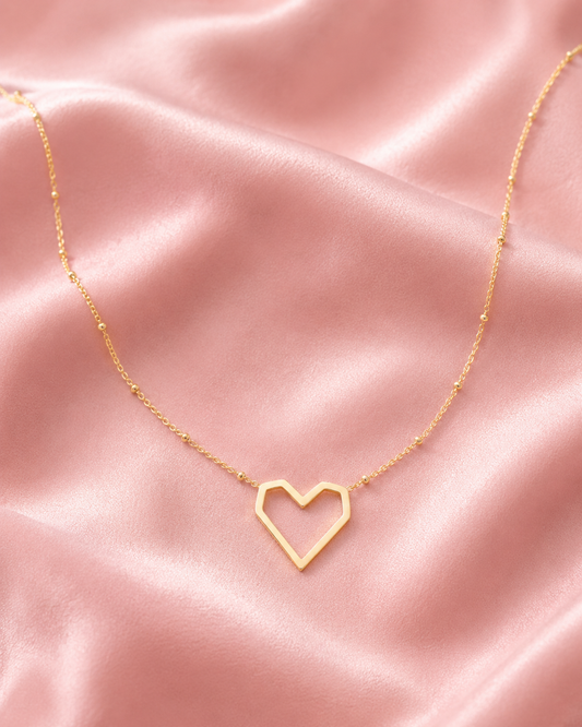 Open hart ketting