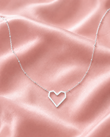 Open hart ketting