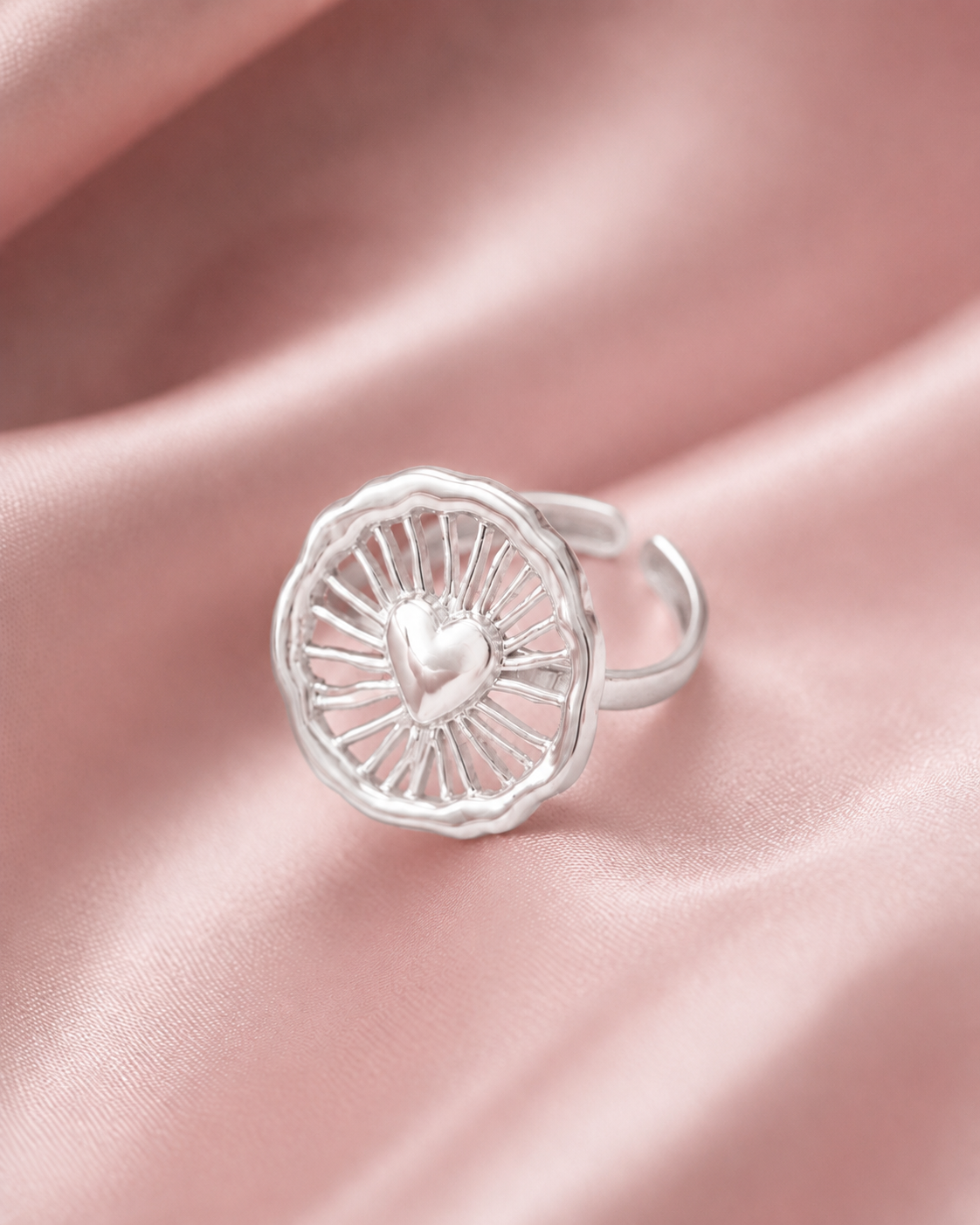Rond hart ring