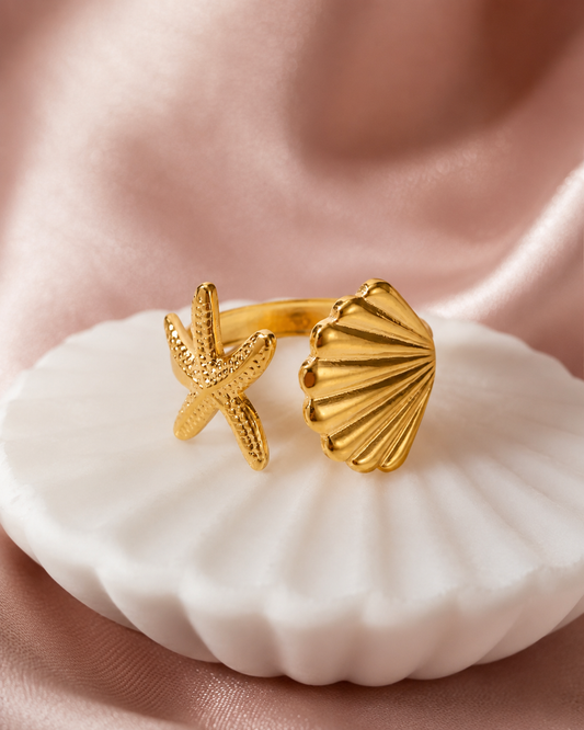 Schelpen ring