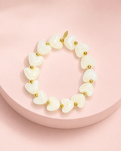 Vanille Hartjes Armband