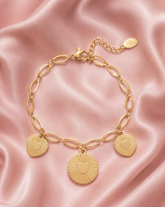 Hartjesmunt armband