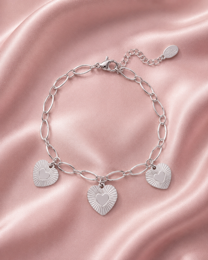 Hartjesmunt armband