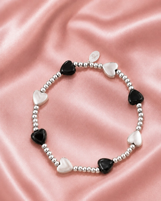Hartjes kralen armband