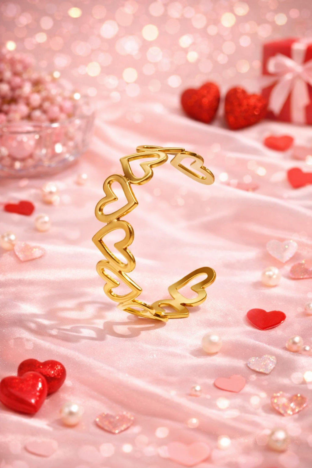 Hartjes Cuff Armband