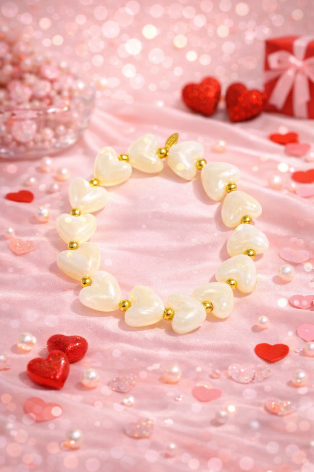 Vanille Hartjes Armband