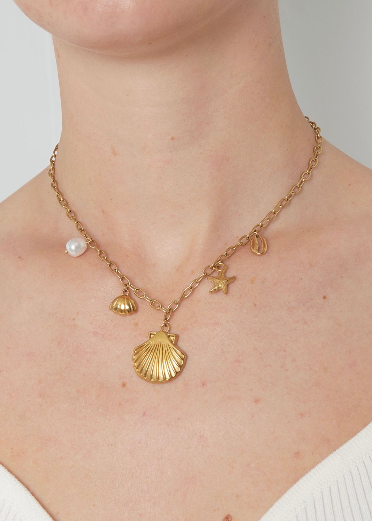 Schelpen bedelketting