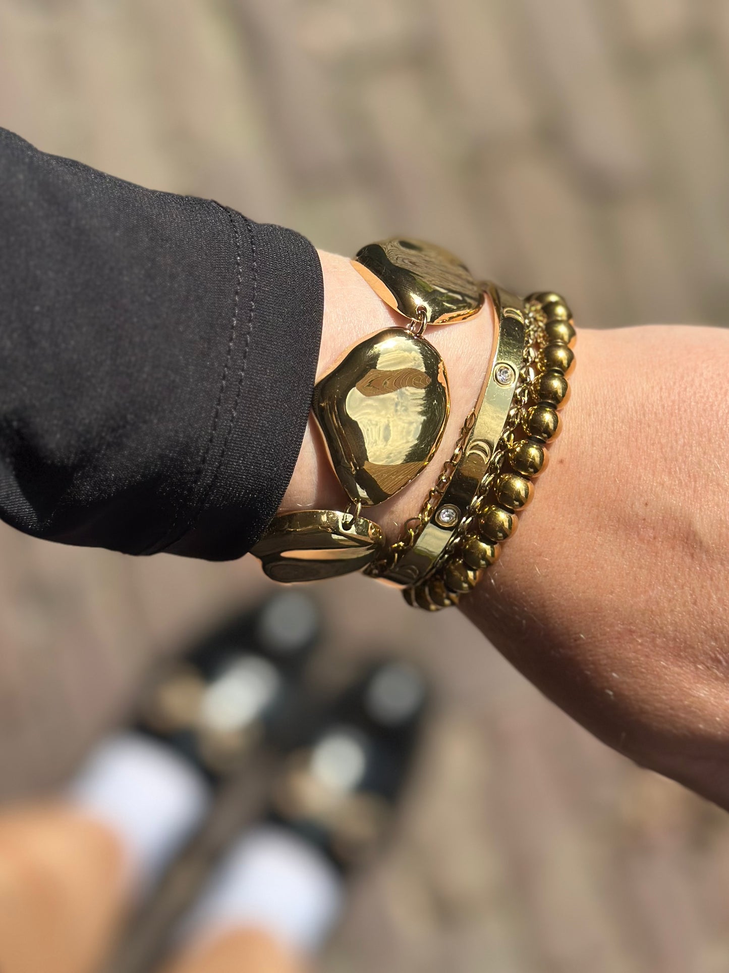 Golden Pebble Bracelet