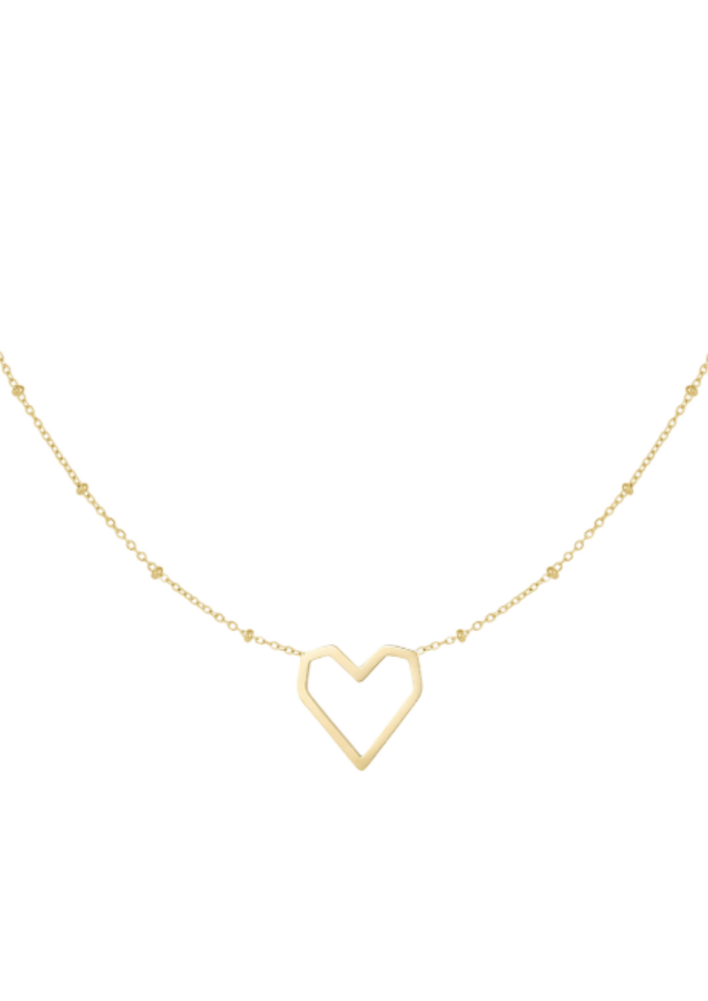 Open hart ketting
