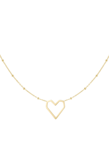 Open hart ketting
