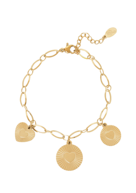 Hartjesmunt armband