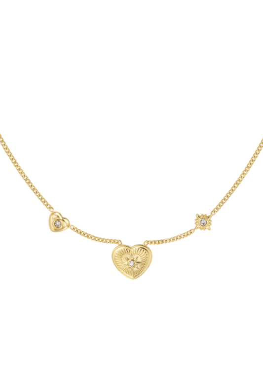 Hartjes ketting diamant