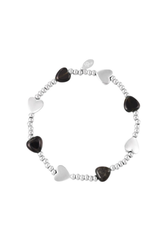 Hartjes kralen armband