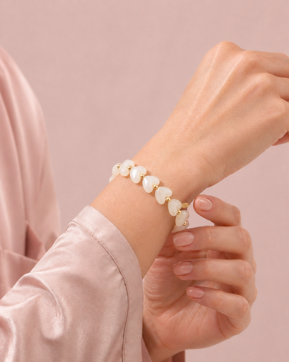 Vanille Hartjes Armband